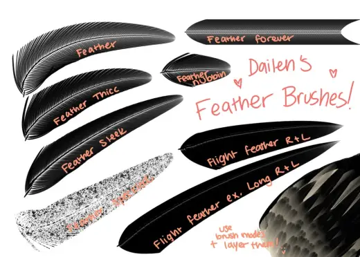 Dailen's Feather Brushes — Photoshop brush