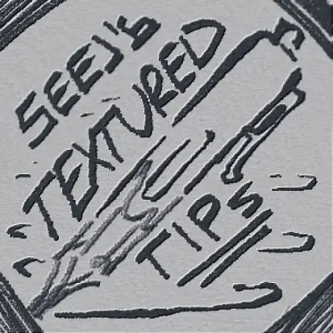 Seej's Textured Tips! 3 brushes + 2 bonus ones (CSP) — Clip Studio Paint brush