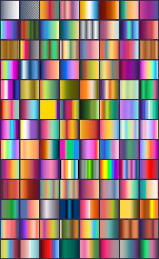 A bunch of random Gradient Maps and Gradient Brush Tips — Krita brush