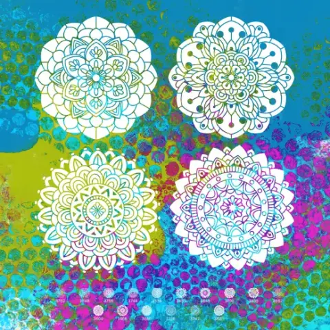 16 Mandala Brushes — Procreate, Photoshop & Krita brush