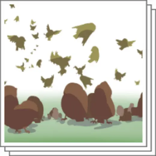 Bird brush (sparrow) — Clip Studio Paint brush