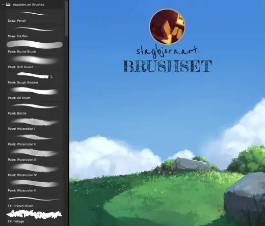 slagbjorn.art Brushset — Procreate & Photoshop brush