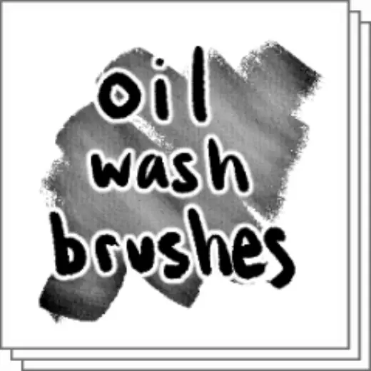 Oil wash brushes — Clip Studio Paint brush