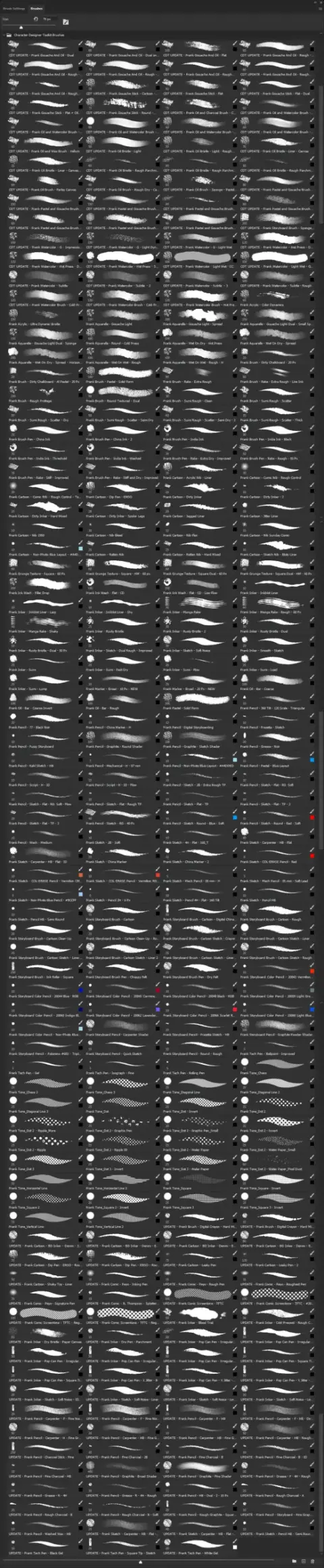 Photoshop Character Designer Toolkit Brushes — Photoshop brush