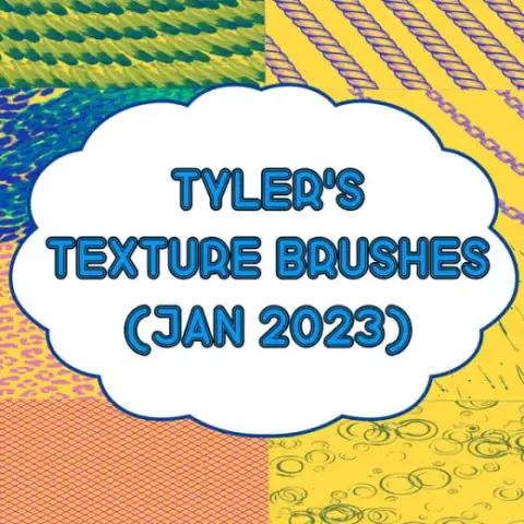 Tyler's Texture Brushes (2023) — Photoshop & Clip Studio Paint brush