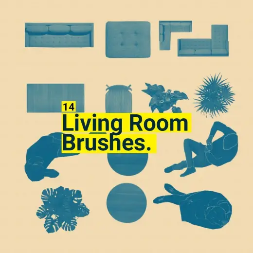 Living Room Brush Set First Edition — Photoshop brush