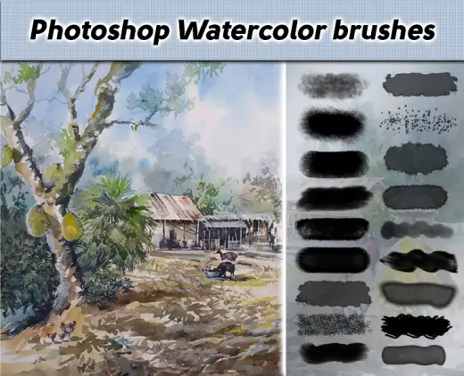 Photoshop Water Color Brushes — Photoshop brush