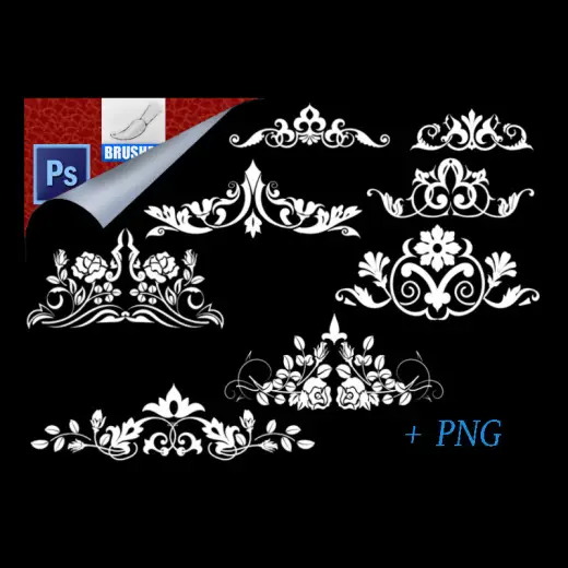 8 Free Ornament Brushes — Procreate, Photoshop & Krita brush