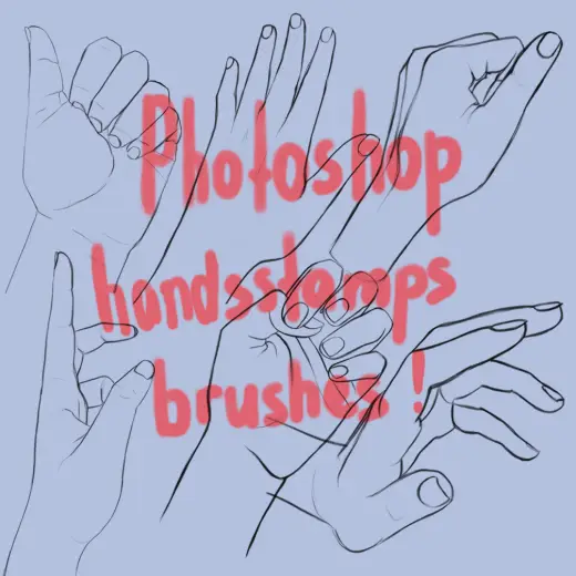 Hads stamps (brushes) for Photoshop — Photoshop brush