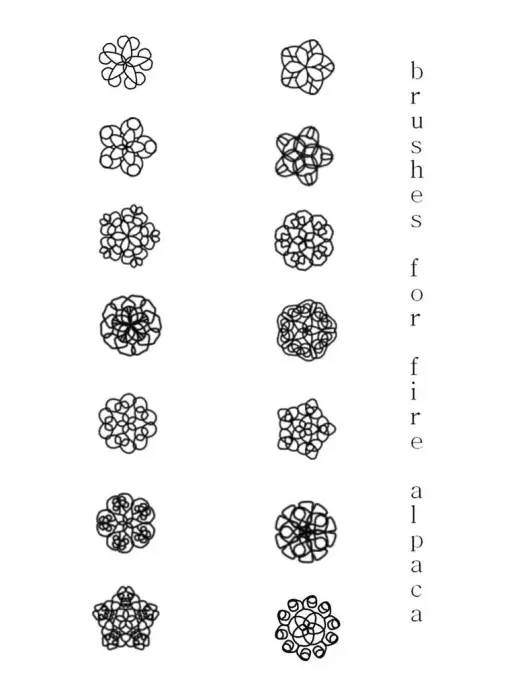 Japanese Lace - brushes for Fire Alpaca — Krita brush