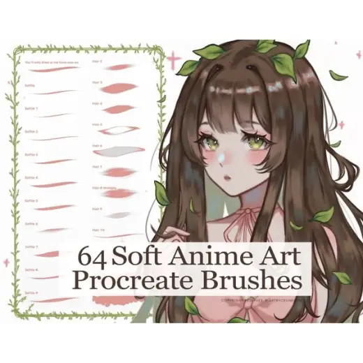 Procreate Soft Anime Brushset, Anime Manga Brushes — Procreate brush