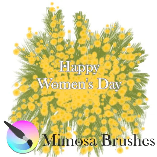 Krita v.4 - Mimosa Brushes — Krita brush