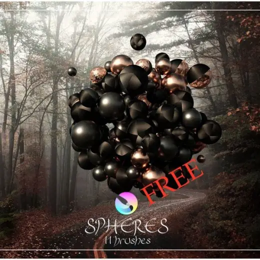 🎁FREE🎁Spheres Brushes for Krita — Krita brush