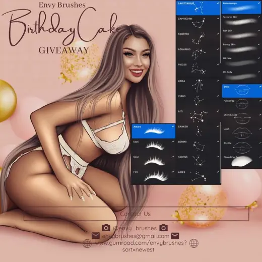 BIRTHDAY CAKE HD SKIN (PHOTOSHOP) — Photoshop brush