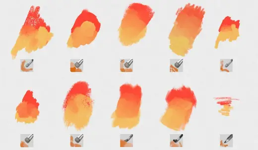 JP Color Mixer Brushes — Krita brush