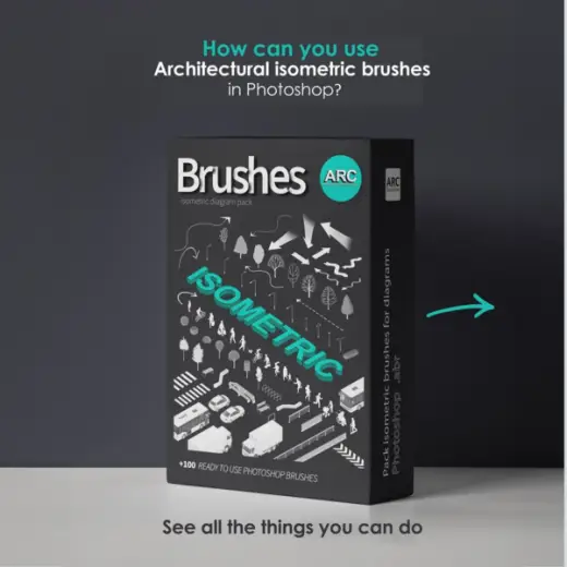Pinceles isometricos para photoshop — Photoshop brush