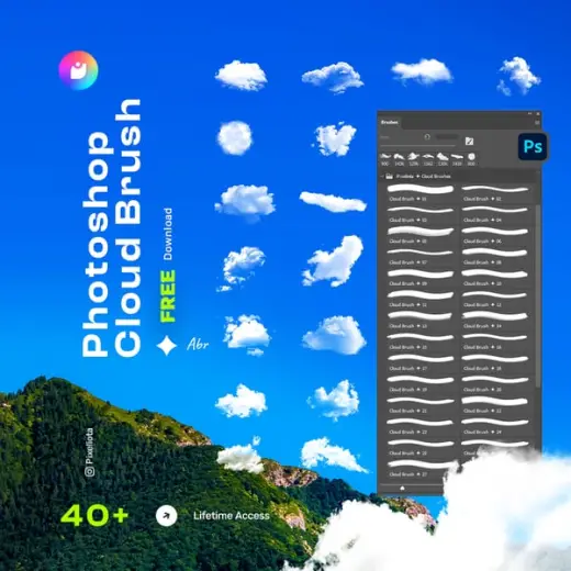 Photoshop Cloud Brush ✦ Abr — Photoshop brush