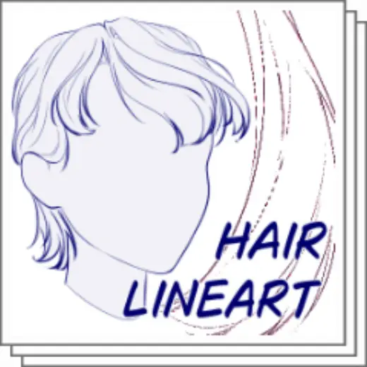 Hair Lineart Brush — Clip Studio Paint brush