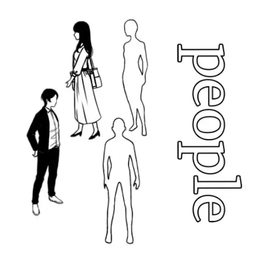 "Group of people" brush — Krita brush