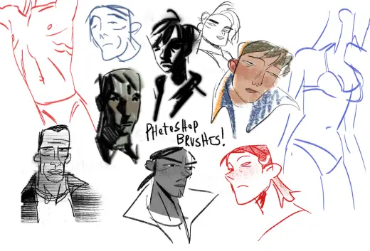 Cuchulainn4's different strokes brushpack (photoshop- 8 usd) — Photoshop brush