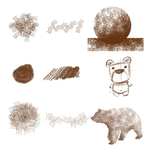 Small Draw Free Brushes — Procreate, Photoshop & Krita brush