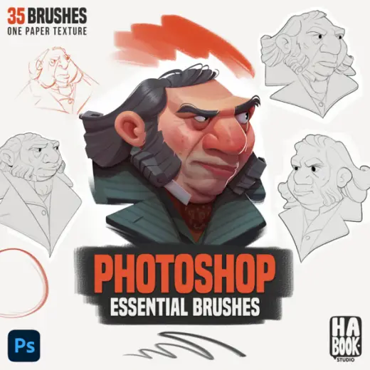 HABOOK Photoshop Essential Brushes — Photoshop brush