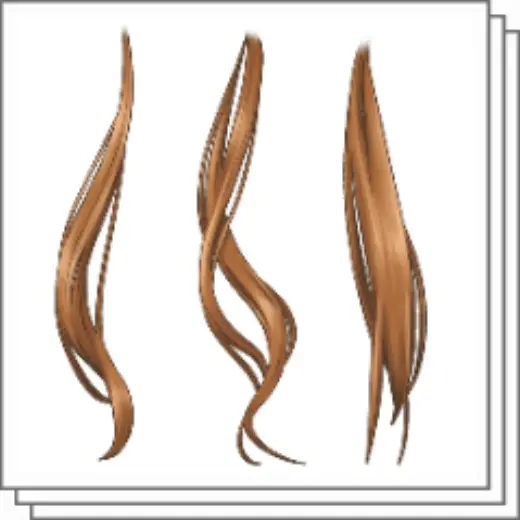 Light brown hair brush — Clip Studio Paint brush