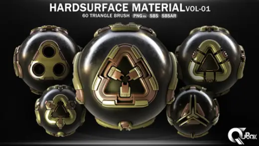 Hardsurface Material VOL01-60 triangle brush — Photoshop brush
