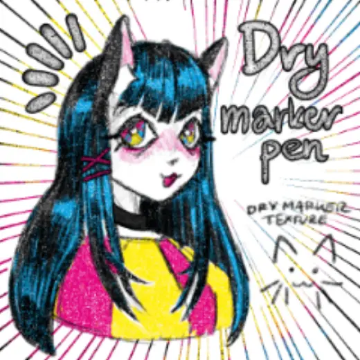 Dry marker pen — Clip Studio Paint brush