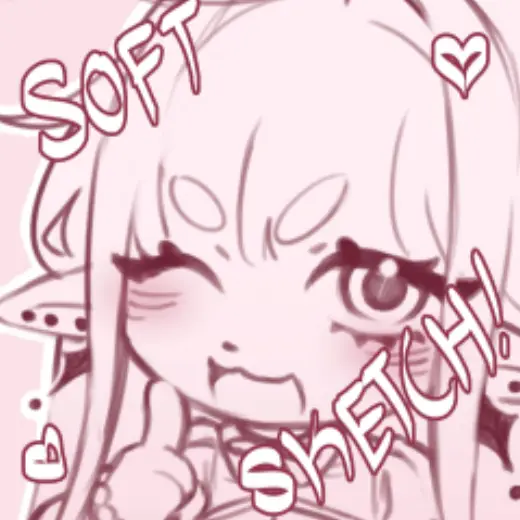 Cute Soft Sketch Brush! (❁´◡`❁) ) — Clip Studio Paint brush