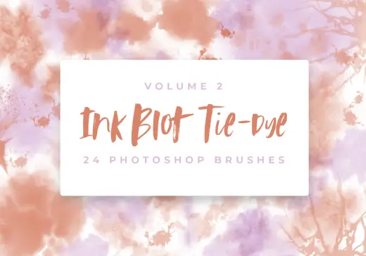 Ink Blot Tie-Dye Photoshop Brushes Vol 2 — Photoshop brush