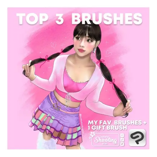 MY TOP 3 BRUSHES! for CLIP STUDIO PAINT | By Lonelyshootingstar — Clip Studio Paint brush