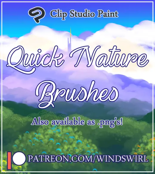 Quick Nature Brushes (.sut & .png) — Clip Studio Paint brush
