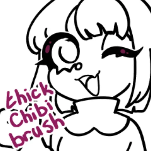 Thick Chibi Liner — Clip Studio Paint brush