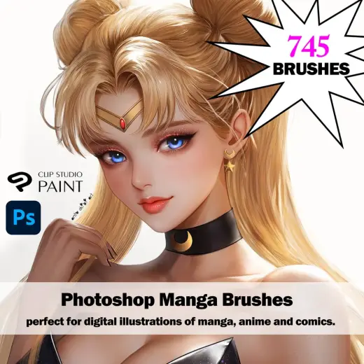 Photoshop Manga Brushes - Clip Studio Paint Manga Brushes — Photoshop & Clip Studio Paint brush