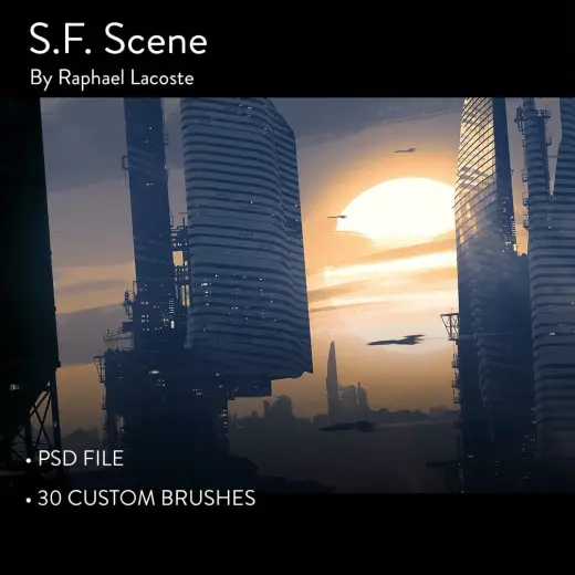 S.F. Scene — Photoshop brush