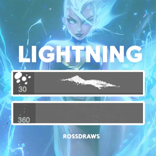 Storm Lightning Brushes — Photoshop brush