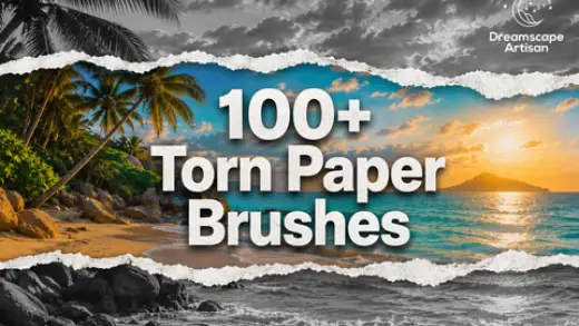 100+ Torn Paper Photoshop Brushes — Photoshop brush