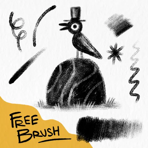 David CP's 'Graphite Stick' brush for Photoshop — Photoshop brush