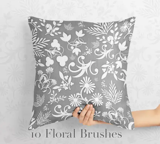 10 Floral Brushes — Procreate, Photoshop & Krita brush