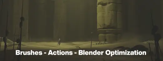 Brush Set, Actions, & Optimization Tricks for Blender — Photoshop brush