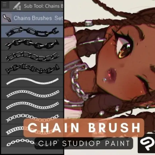 CSP Chain Brush Set — Clip Studio Paint brush
