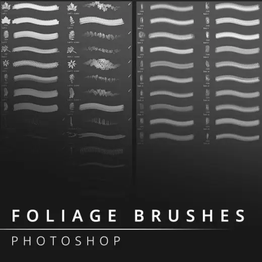 Bark & Foliage brushes for Photoshop — Photoshop brush