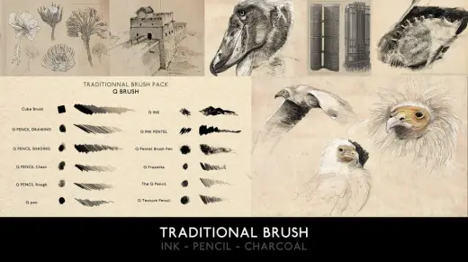 TRADITIONAL BRUSHES -- FOR PHOTOSHOP — Photoshop brush