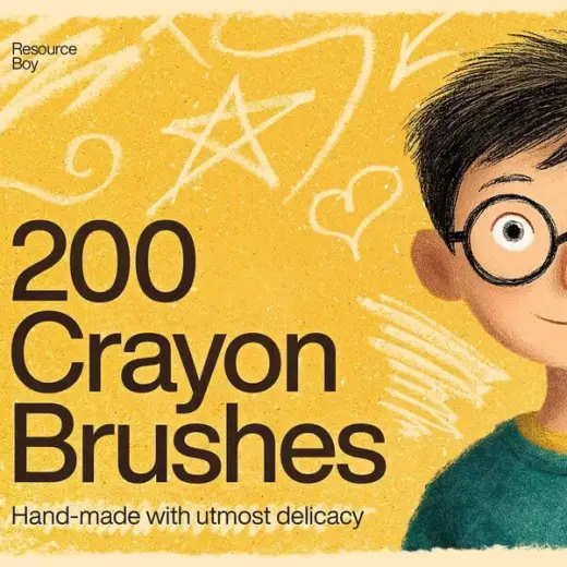 200+ Crayon Photoshop Brushes — Photoshop brush