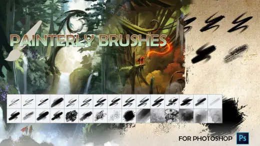 Painterly Brushes — Photoshop brush