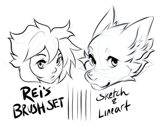 Sketch / Lineart Brush set (Clip Studio) — Clip Studio Paint brush