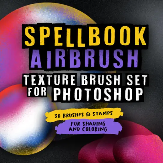 Spellbook Airbrush Texture Brush Set for Photoshop — Photoshop brush