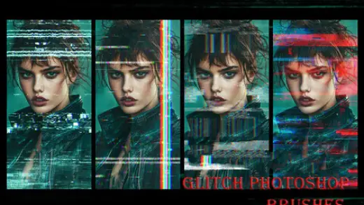 Glitch-Photoshop-Brushes — Photoshop brush