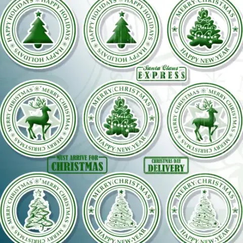 20 Xmas Stamps Brushes — Procreate, Photoshop & Krita brush